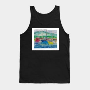 Yachts at Port Huon - Tasmania Tank Top